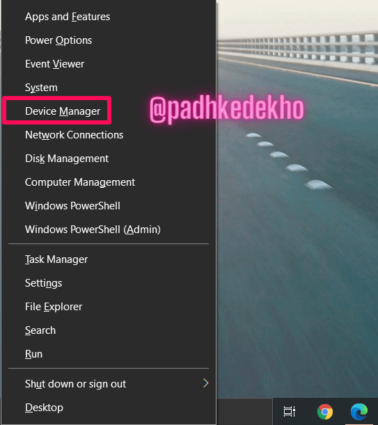 Shortcut To Open Device Manager