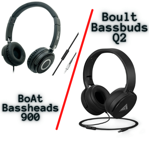 Comparison between boat and boult online earphones