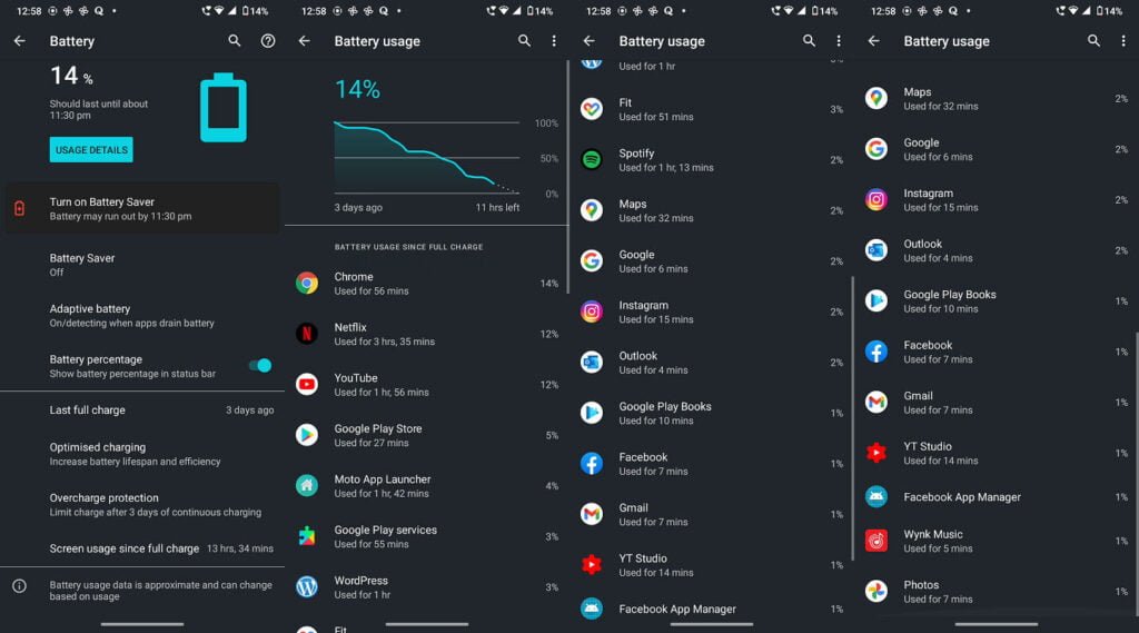 Moto G10 Power Battery Backup