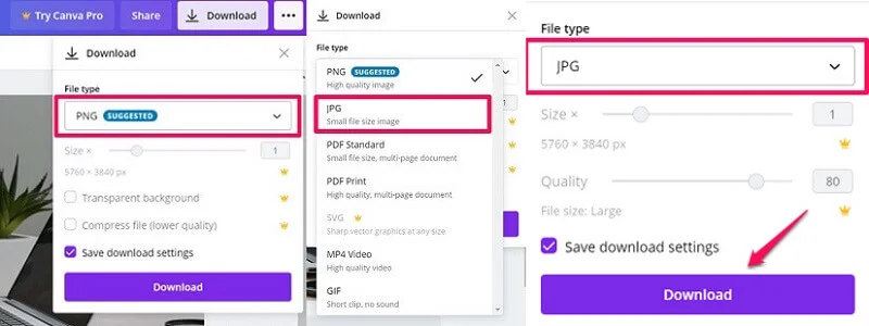 Convert PNG to JPG