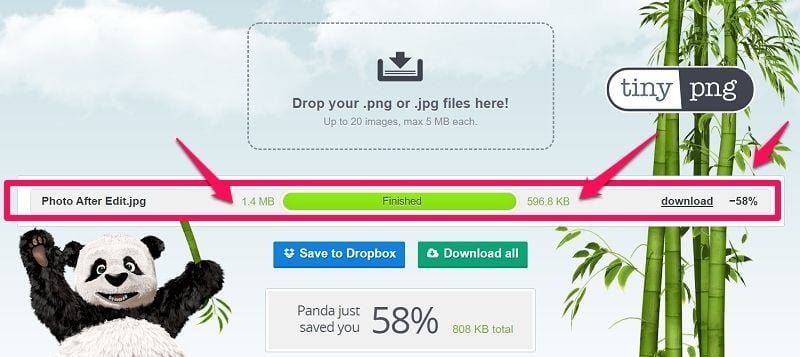 How Tinypng Reduce Image Size