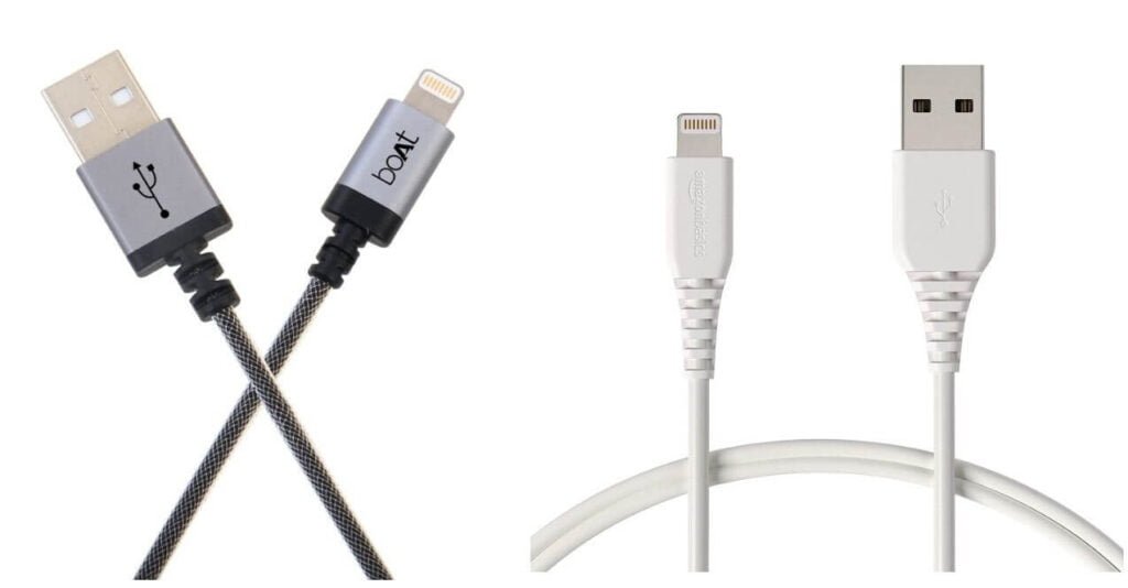 BoAt Lightning Cable Vs AmazonBasics