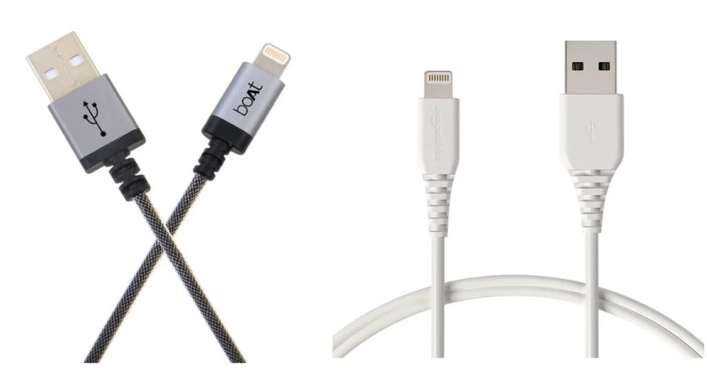 BoAt Lightning Cable Vs AmazonBasics