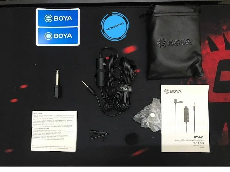 Boya BYM1 Inbox Contents