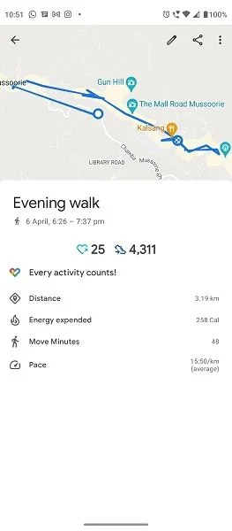 Using Google Fit to Monitor Workout