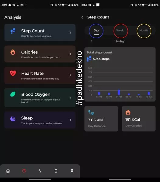 Detailed Workout Mode Wave Lite