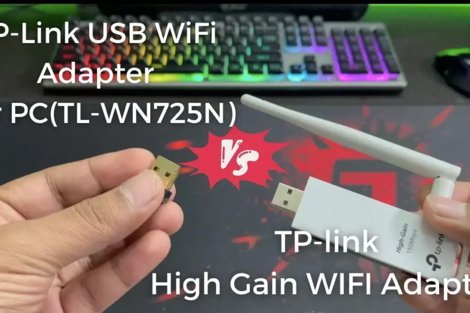 tp link usb wifi adapter vs high gain antenna