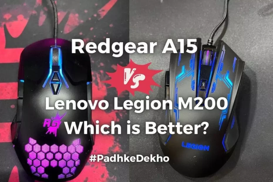 Redgear A15 Vs Lenovo Legion M200 Comparison