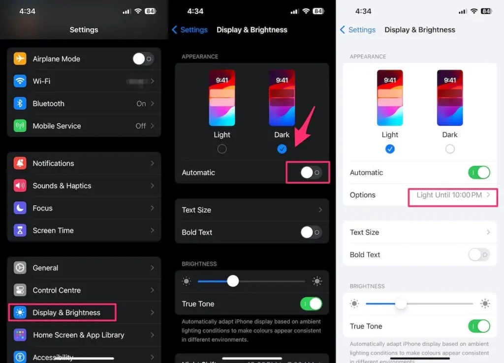 How dark mode can help protect your eye sight