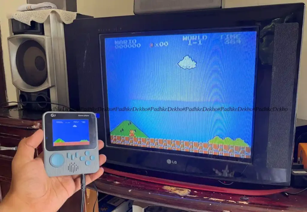 how to connect handheld to tvtv output