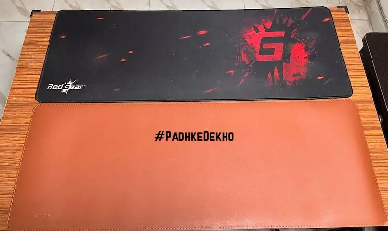 Leather VS Rubber Mouse pad comparison