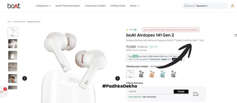 bOat Airdopes 141 Gen 2 dual eq modes